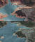 오로빌 호수 마리나 주변의 2021년 8월 2일(위)과 2020년 6월 5일 위성사진. AFP=연합뉴스