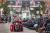 미국 모터사이클 애호가들이 랠리에 참여하기 위해 사우스다코타주 스터지스에 몰려들고 있다. AFP=연합뉴스