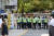 15일 서울 덕수궁 돌담길 진입로에 차단벽이 설치되어 있다. 우상조 기자