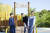 추현준·김다은·백채희(왼쪽부터) 학생기자가 서울어린이대공원 ‘꿈틀꿈틀 놀이터’ 앞에서 포즈를 취했다.