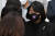 윤미향 무소속 의원이 24일 서울 여의도 국회 소통관에서 열린 여야 국회의원 아프가니스탄 여성 인권 보장 요구 기자회견에 동참하고 있다. 연합뉴스