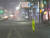  태풍 오마이스가 경남 고성에 상륙한 24일 밤 부산 서면 삼정 타워 앞 도로가 침수돼 경찰이 교통정리를 하고 있다. 연합뉴스