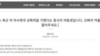 "성희롱도 육군 女하사가 했다" 가해자 여동생의 반격 청원