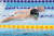 25일 일본 도쿄 아쿠아틱센터에서 열린 2020 도쿄 패럴림픽 수영 남자 접영(S14) 100m 예선에서 조원상선수가 힘차게 물살을 가르고 있다. [연합뉴스]
