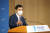 이주열 한국은행 총재가 26일 오전 서울 중구 한국은행에서 열린 통화정책방향 기자간담회에서 발언하고 있다.