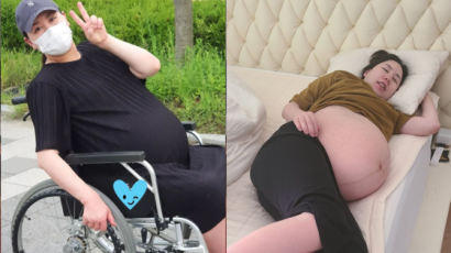 100㎏ 된 세쌍둥이 임신 황신영 "자궁 밑 빠질듯 아프다"