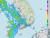 6일 오전 10시 50분 기준 한반도 강수 현황. 자료 기상청