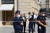7일(현지시간) 프랑스 파리 방돔 광장 소재 불가리 매장 앞에 경찰들이 모여 있다. AFP=연합뉴스