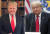 트럼프 전 대통령의 장남이 아버지의 최근 모습이라며 인스타에 올린 사진(왼쪽)과 트럼프 대통령 재임 시절 사진. [도널드 트럼프 주니어 인스타그램 캡처, AP=연합뉴스]