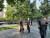 9/11 테러 20주년을 앞둔 8일(현지시간) 미국 뉴욕 '9/11 추모 공원'을 경찰관과 경찰견이 순찰하고 있다. [뉴욕=박현영 특파원]