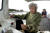 지난달 31일(현지시간) 101세의 할머니 어부 버지니아 올리버가 배를 조종하고 있다. AP=연합뉴스