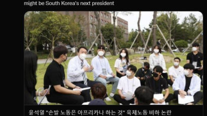 尹 '아프리카' 발언에…英교수 "韓 차기 대통령? 우울하다"
