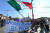 이탈리아에서 지난 11일 그린 패스 의무화에 반대하는 시위가 벌어지고 있다. [AFP=연합뉴스]