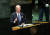 조 바이든 미국 대통령은 21일(현지시간) 취임 후 처음으로 유엔 총회에서 연설했다. [신화=연합뉴스]