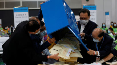 홍콩 선거인단 선거 99.7% 친중 후보 당선…야권 당선자 단 1명 나와