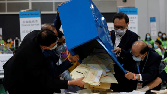 홍콩 선거인단 선거 99.7% 친중 후보 당선…야권 당선자 단 1명 나와