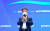 포스코가 29일 연 수소환원제철 기자간담회에서 김학동 대표이사 사장이 인사를 하고 있다. 사진 포스코