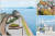 인천 앞바다를 한눈에 볼 수 있는 만석·화수해안산책로, 화도진공원, 수도국산달동네박물관에 조성된 포토존. (왼쪽부터 시계 방향)