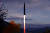 지난달 20일 조선중앙TV에 방영된 북한의 신형 극초음속 미사일 '화성-8형'의 발사 장면. [뉴시스]