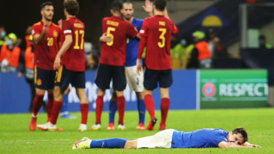 이탈리아 A매치 무패 37경기서 끝… 스페인에 1-2 패배