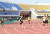 10일 구미에서 열린 제102회 전국체전 남자 고등부 100m 경기에서 우승한 문해진(가운데). [사진 대한육상연맹]