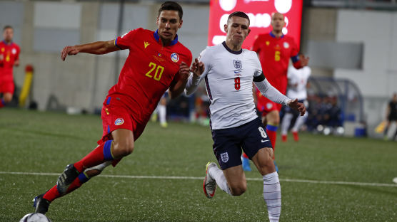'포든-산초 활약' 잉글랜드, 월드컵 예선서 안도라 5-0 대파