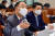 홍남기 경제부총리가 지난 6일 서울 여의도 국회에서 열린 국정감사에서 의원들의 질의에 답변하고 있다. [뉴스1]