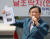 지난 5월 12일 이형진 한국광복군기념사업회장이 서울 영등포구 광복회관 앞에서 김원웅 광복회장 부모 광복군 복무 의혹을 제기하는 기자회견을 하고 있다. 뉴스1