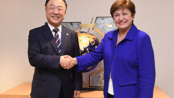 홍남기, IMF 총재 만나 “한국은 내년에도 확장 재정”
