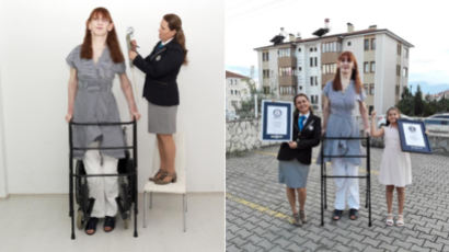 ‘키 215cm’ 터키인, 세상에서 가장 키가 큰 여성 기네스북 올라