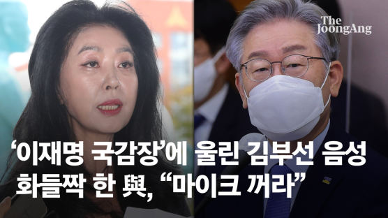 국감장에 등장한 김부선 음성···"마이크 꺼라" 소리친 의원