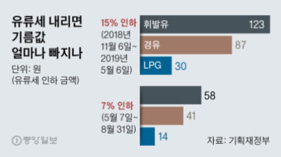 [속보] 홍남기 “유류세 인하 검토 중”…다음주 발표