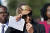  20일(현지시간) 할리우드 스타 패리스 힐튼이 미국 워싱턴DC 의회의사당 앞에서 아동학대 방지 대책 입법을 촉구하는 회견에 참석하고 있다. [AP=연합뉴스]