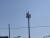 22일 오전 대구시 서구 서대구KTX역 건설 현장 인근 폐쇄회로TV(CCTV) 관제탑 위에 남성 2명이 올라가 고공농성을 벌이고 있다. 김정석 기자