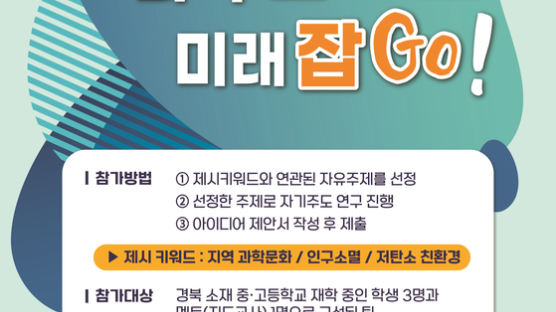 경상북도·경북테크노파크, 지역 과학인재 아이디어 모으는 해커톤, 아이디어 경진대회 개최