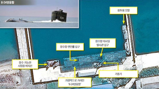 [사진] 신포 SLBM 잠수함 위성사진