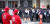  ‘위드 코로나’(단계적 일상회복) 전환을 앞둔 28일 오후 체험학습을 나온 중학생들이 서울 명동예술극장으로 들어서고 있다. 뉴스1