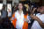 지난 2015년 4월21일 헤더 루이스 맥이 인도네시아 법원에서 열린 선고 공판에 출석하고 있는 모습. AP=연합뉴스