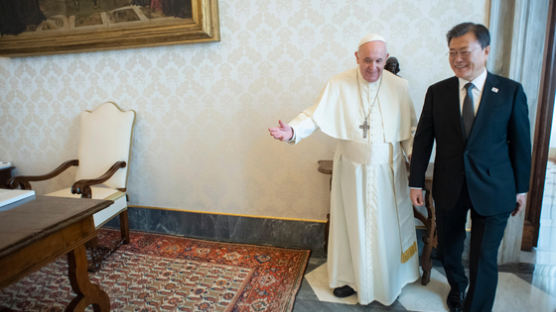 문대통령, 교황에 방북 제안…교황 "평화 위해 기꺼이 갈 것"