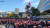 민주노총 공공운수노조 화물연대본부가 29일 오후 정부세종청사 국토교통부 앞에서 3000여 명이 참가한 가운데 집회를 열고 있다. 신진호 기자