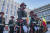 추모식에 참석한 에티오피아군 밴드. EPA=연합뉴스
