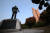 삼성그룹을 창업한 고 이병철 창업주의 동상이 서울 장충동 신라호텔 뒤편 공원에 세워져 있다. 오른쪽 건물은 신라호텔. 김상선 기자