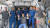 지난 11일 미 항공우주국(NASA)가 운영하는 NASA TV에 포착된 ISS의 우주인들 모습. (왼쪽부터) 안톤 슈카플레로프, 토머스 마시번, 카일라 배런, 라자 차리, 맛티아스 마우러, 마크 반데 하이, 표트르 두브로프(가운데 첫줄). AFP=연합뉴스