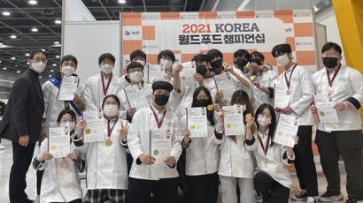 유한대학교, 2021 코리아 월드푸드 챔피언십 참가자 전원 수상 