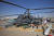 러시아의 카모프 Ka-52 헬기가 두바이 에어쇼에 전시되어 있다. AFP=연합뉴스