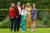 왼쪽부터 아말리아 공주, 빌렘 알렉산더르 국왕, 둘째 알렉시아 공주, 막시마 왕비, 셋째 아리아너 공주. 지난 7월 16일 헤이그의 하우스텐보스궁에서 찍은 가족 사진. AFP=연합뉴스