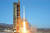 북한이 2016년 2월 인공위성 광명성 4호라고 주장하며 3단계 로켓을 발사하고 있다 [연합뉴스]