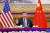 시진핑 중국 국가주석이 지난 16일 조 바이든 미 대통령과의 영상을 통한 첫 정상회담에서 밝은 표정을 지으며 말하고 있다. [중국 신화망 캡처]
