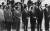 김재익(왼쪽에서 첫번째) 전 청와대 경제수석은 1983년 10월9일 북한 공작원들의 미얀마(당시 버마) '아웅산 묘역 테러'로 유명을 달리했다. 사진은 김 전 수석이 김포공항에서 미얀마로 출발하기 전 열린 행사에 참석한 모습. [중앙포토]