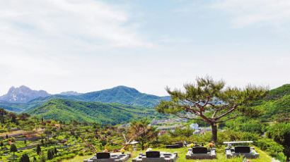 [분양 포커스] 북한산 조망, 정남향 양지 명당자리 공원묘지